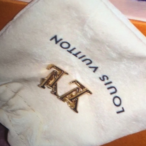 Louis Vuitton Gold Stud Earrings - Picture 2 of 4